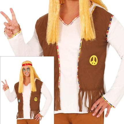 Costume hippie marron
