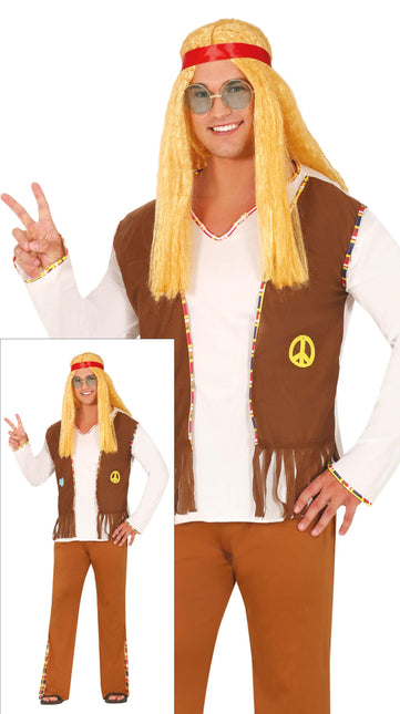 Costume hippie marron