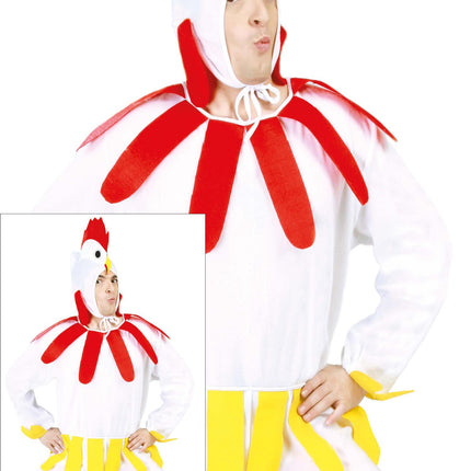 Costume de poulet blanc