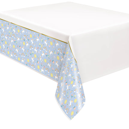 Nappe Licorne en plastique 2.13m