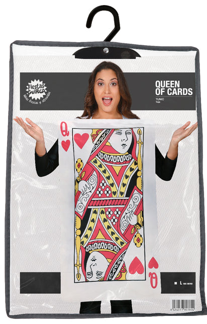 Costume de carte de la reine des cœurs L