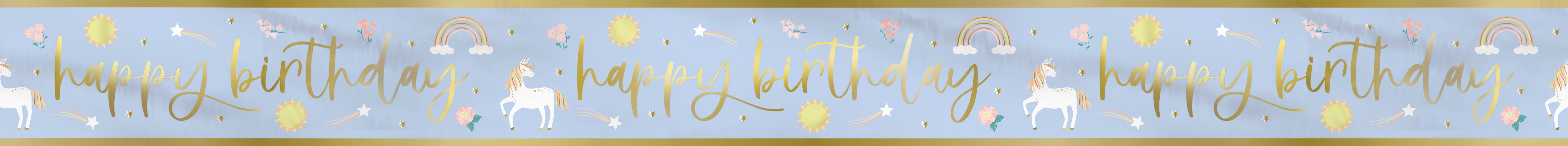 Bannière Joyeux Anniversaire Licorne