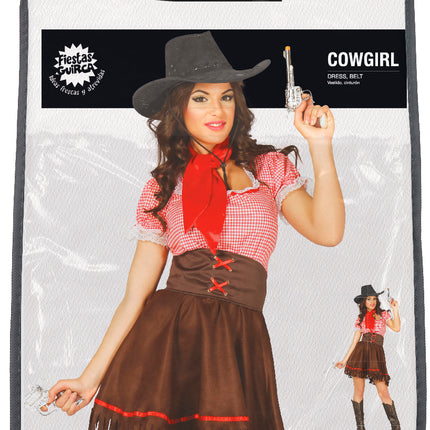 Robe de cowgirl marron pour dames