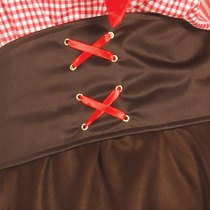 Robe de cowgirl marron pour dames