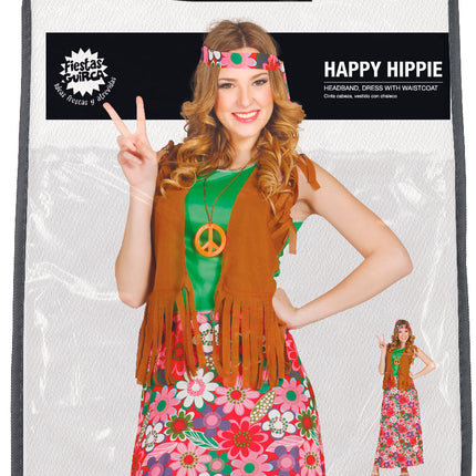 Costume de hippie heureux