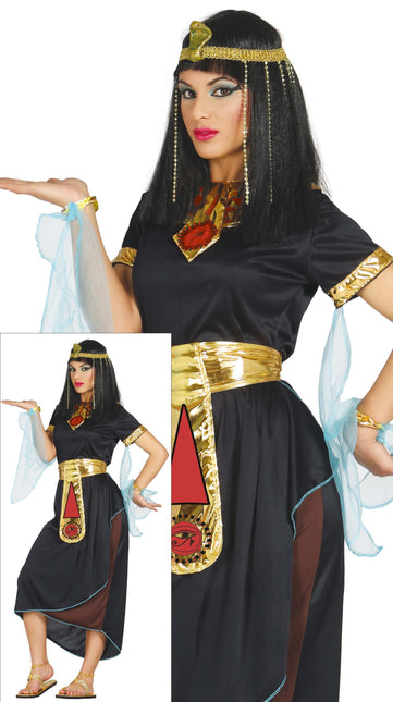 Costume de Cléopâtre Noir Or Dames