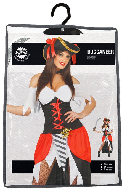 Piratesuit Ladies Red Deluxe