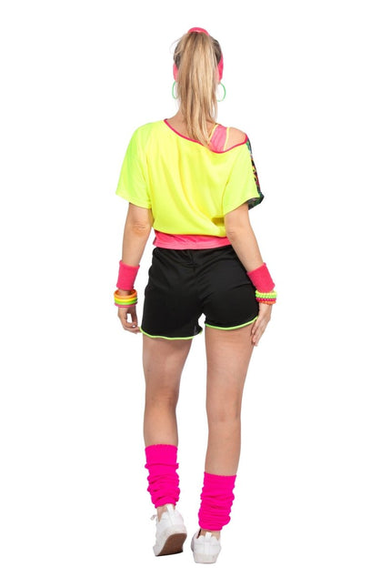 80's aerobic set neon - Partywinkel - 8720059066124