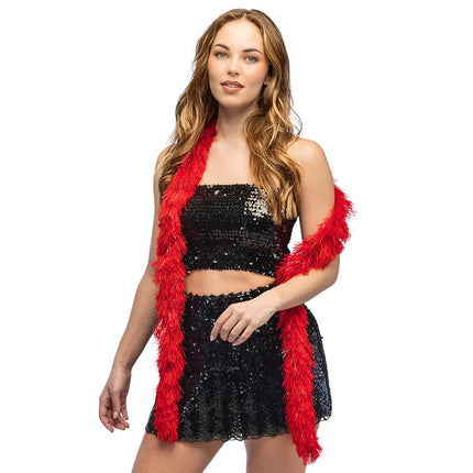 Boa Flair 60 g rouge (180 cm)