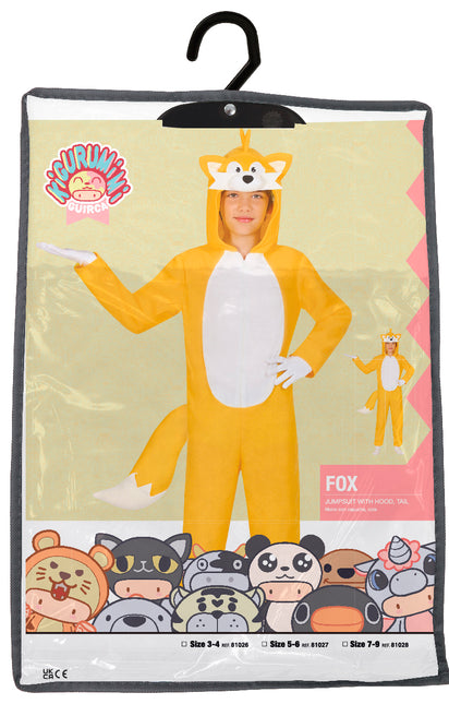 Costume de renard jaune garçon