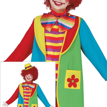 Costume de clown coloré pour enfant