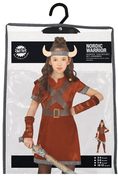 Costume de fille viking