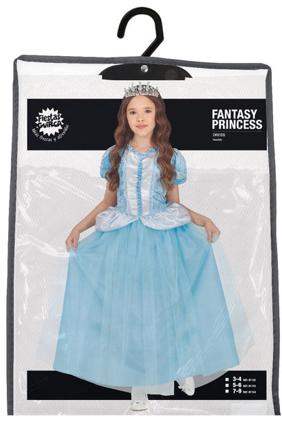 Robe de princesse fille bleue