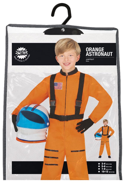 Combinaison d'astronaute orange enfant