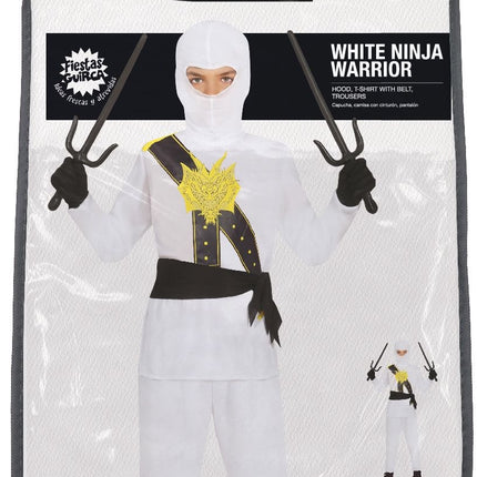 Costume de ninja garçon blanc