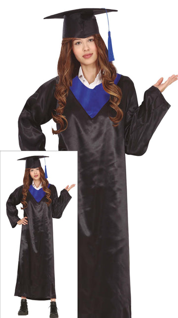 Robe de fin d'études Noir Bleu Dames