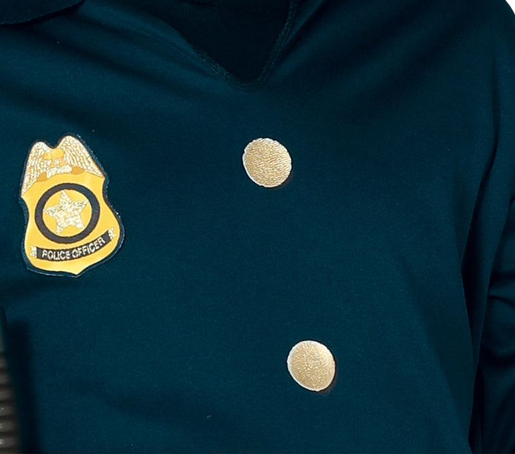 Costume de police enfant or