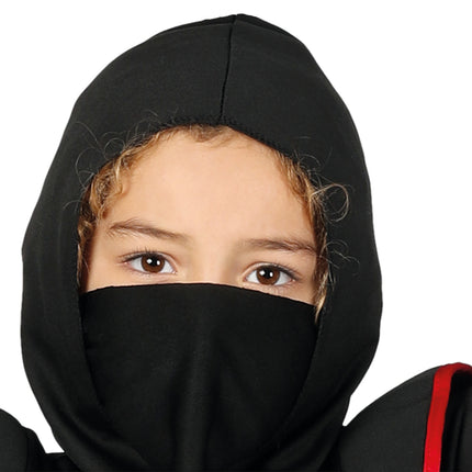 Combinaison Ninja Enfant Rouge Noir