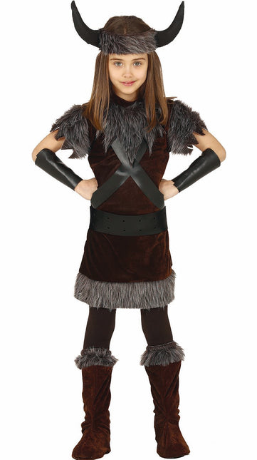 Costume de viking garçon brun