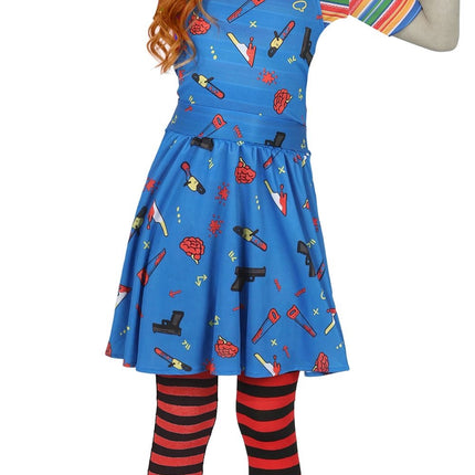 Costume d'Halloween pour enfant : poupée meurtrière