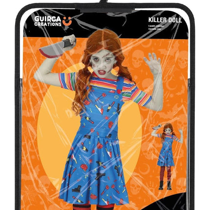 Costume d'Halloween pour enfant : poupée meurtrière