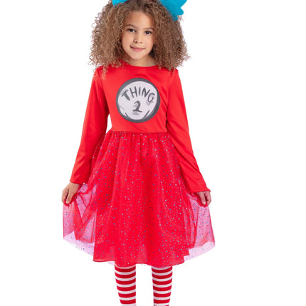 Cat In The Hat Dress Girl Thing 1 & 2
