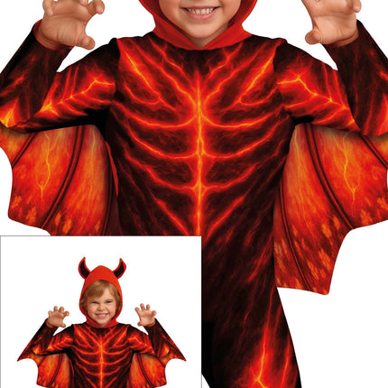 Costume d'Halloween pour enfant : Diable de feu
