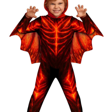 Costume d'Halloween pour enfant : Diable de feu