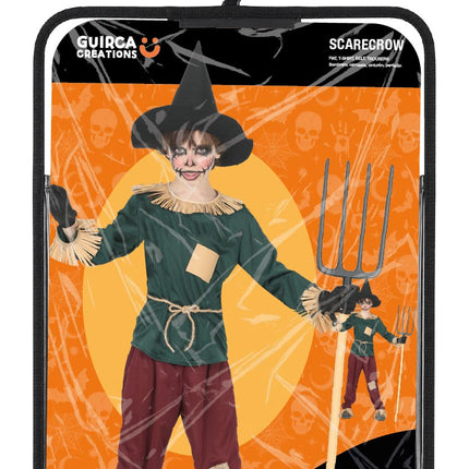 Costume d'Halloween coloré pour enfant : épouvantail