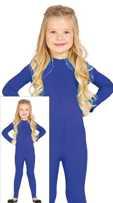 Costume Combinaison fille bleu foncé