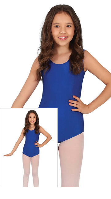 Fille Bleu justaucorps sans manches