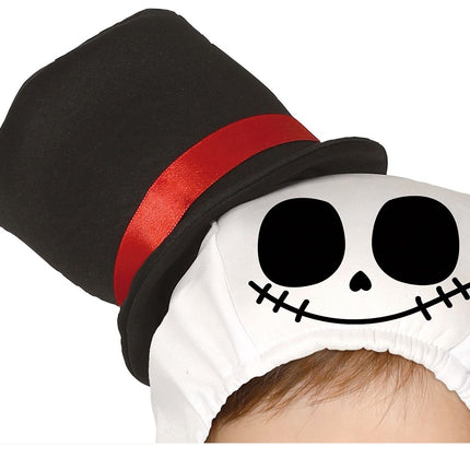 Costume d'Halloween Squelette Bébé noeud rouge