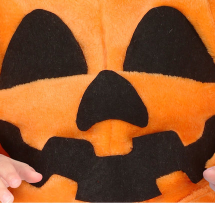 Costume d'Halloween Citrouille Bébé Noir Orange
