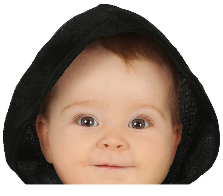 Costume d'Halloween squelette bébé noir et blanc