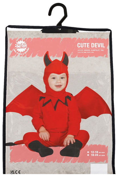 Costume de diable bébé avec queue