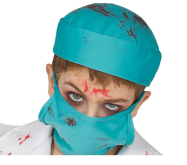 Costume d'Halloween docteur enfant zombie