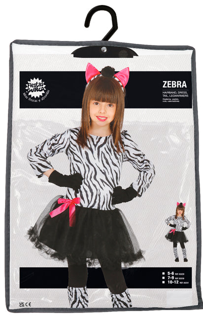 Robe zébrée fille
