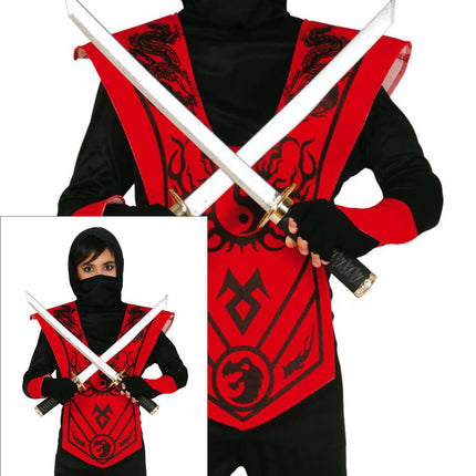 Combinaison Ninja Enfant Rouge
