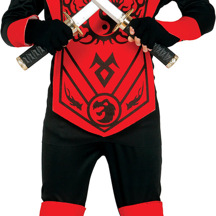 Combinaison Ninja Enfant Rouge