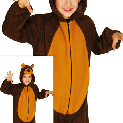 Onesie Ourson Enfant Marron