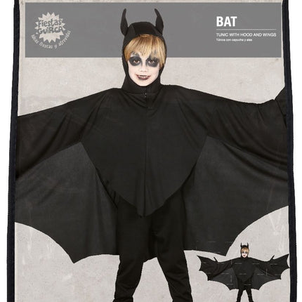 Costume d'Halloween Chauve-Souris Enfant Noir 7/9 ans