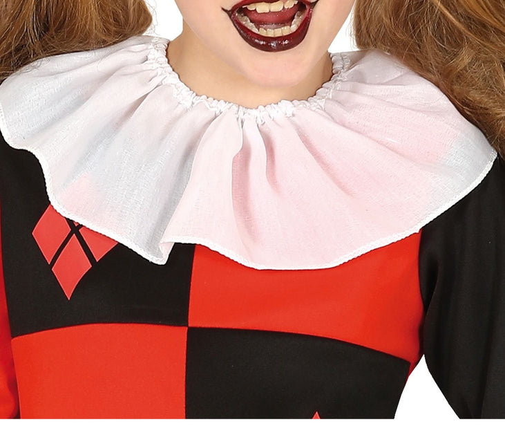 Costume d'Halloween Harlequin enfant noir et rouge