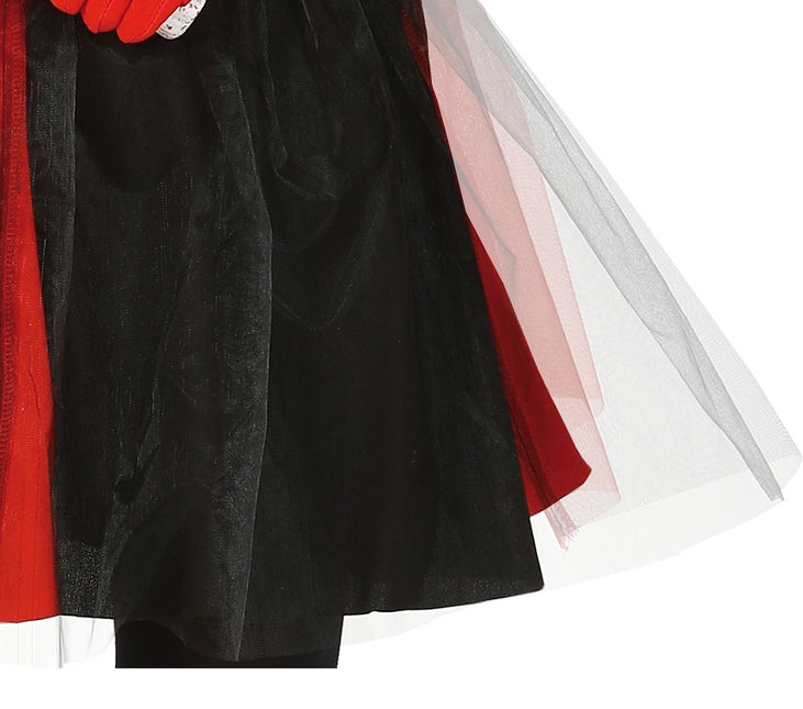 Costume d'Halloween Harlequin enfant noir et rouge