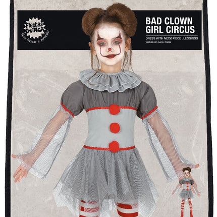 Costume d'Halloween de clown sombre pour enfant