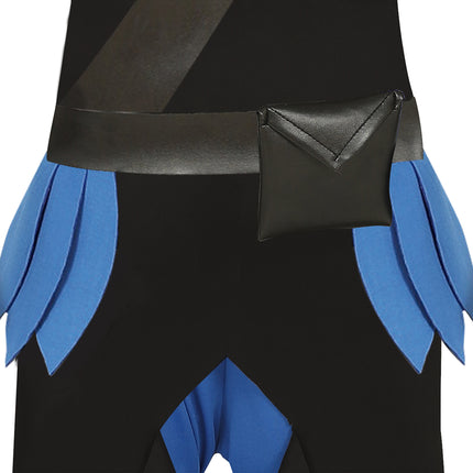 Combinaison Ninja Enfant Bleu