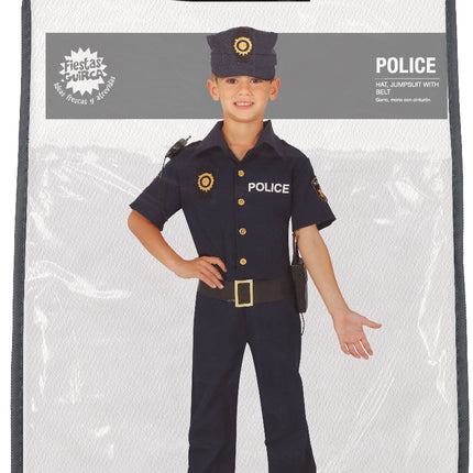 Costume de policier enfant bleu