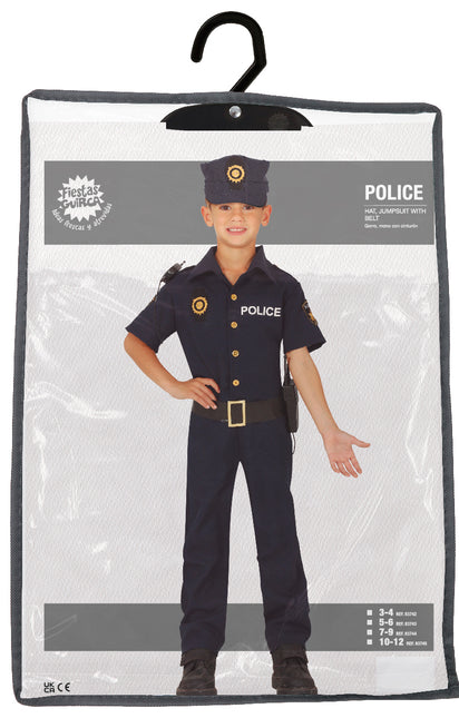 Costume de policier enfant bleu