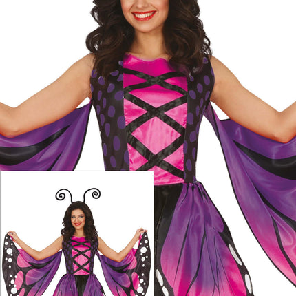 Costume de papillon Violet Dames Papillon
