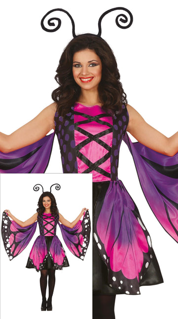 Costume de papillon Violet Dames Papillon