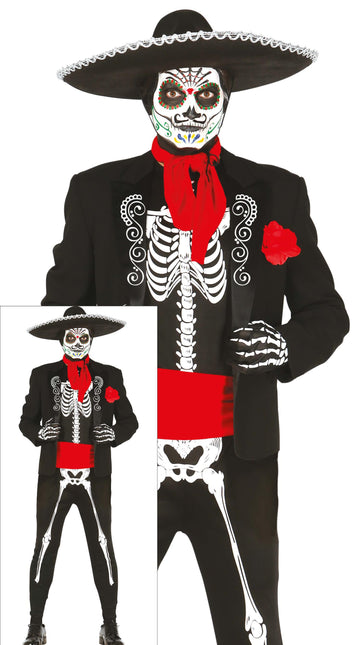 Costume mexicain Squelette pour homme